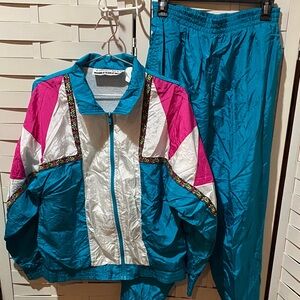 Vintage Longstreet Colorblock Tracksuit Windbreaker